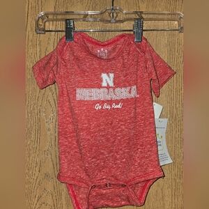 Nebraska Kids Red Bodysuit